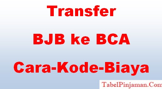 Transfer BJB ke BCA